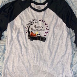 Happy Halloween baseball T
